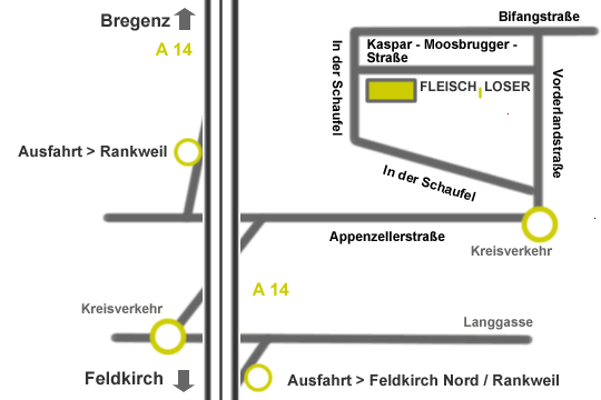 Anfahrtskarte